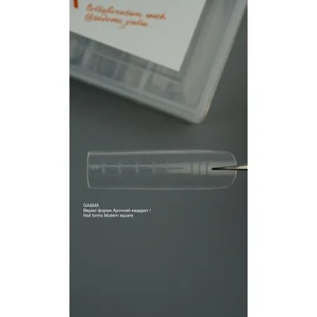 GA&MA viršūtinės formelės Modern square/ Nail forms Modern square
