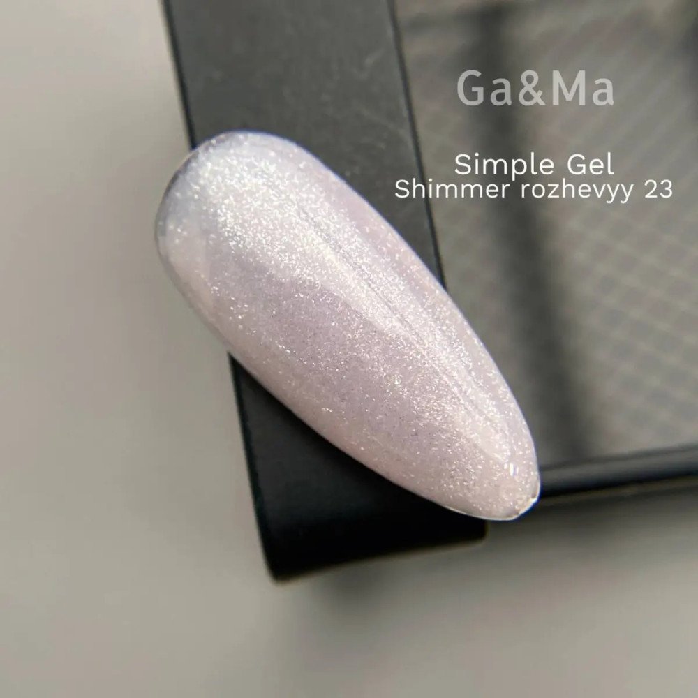 Simple gel 023 Shimmer rozhevyy